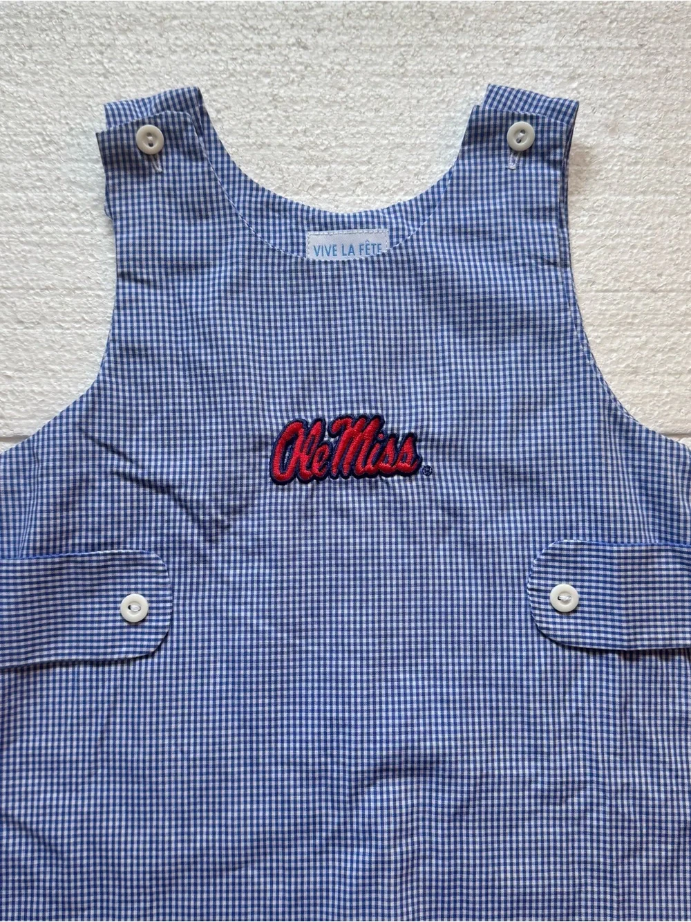 Vive La Fête Ole Miss Rebels Romper 3T